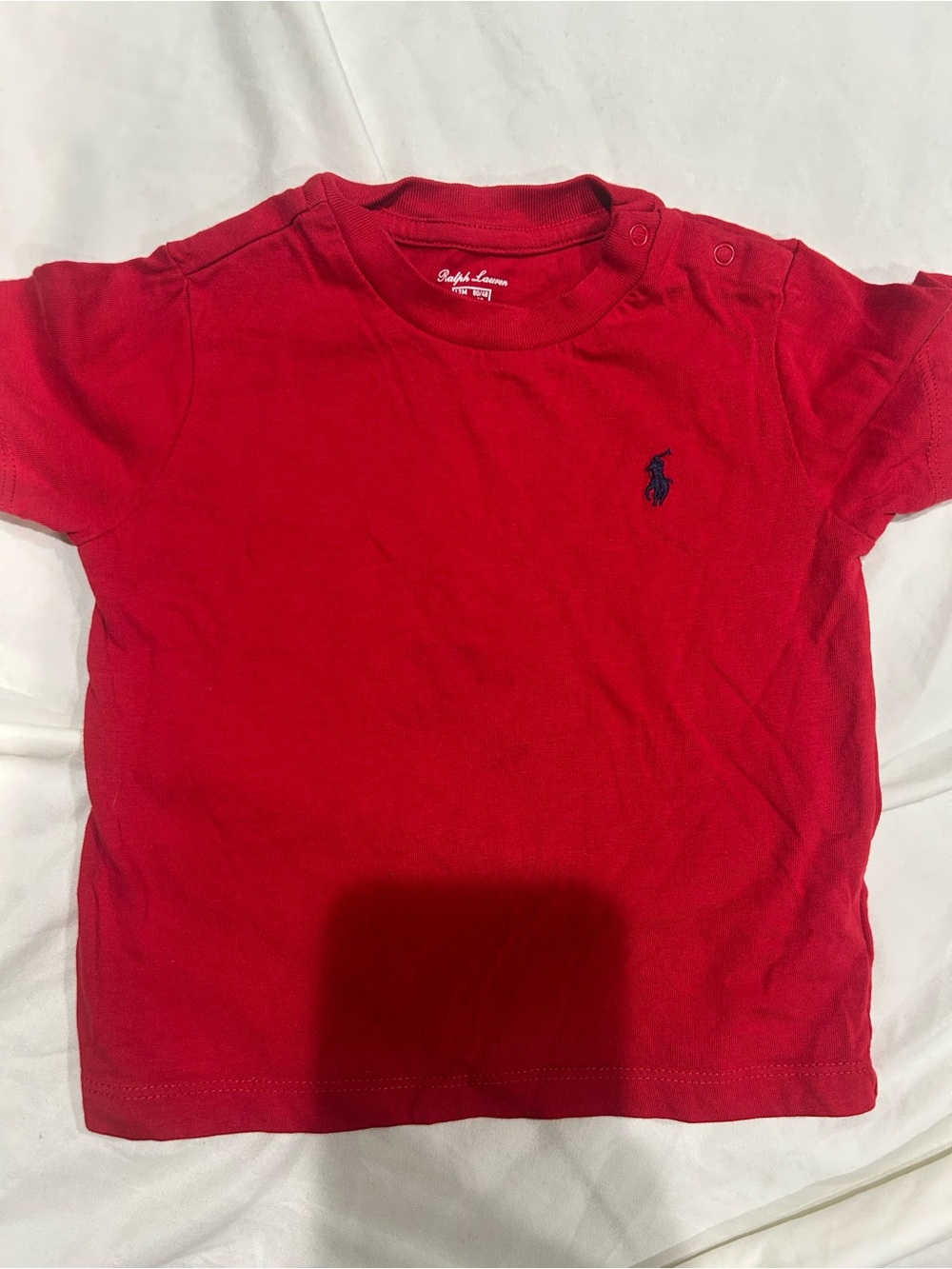 Ralph Lauren Red Short Sleeve Polo Pony Tee